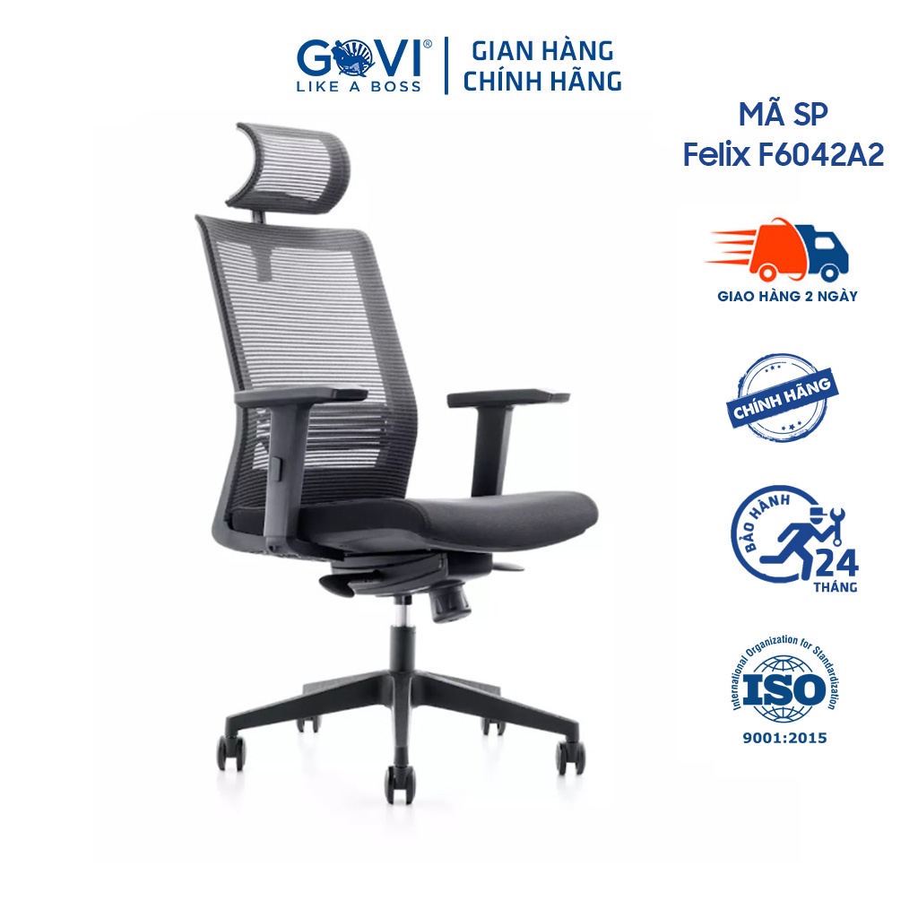 Ghế xoay văn phòng Felix F6042A-2 Tựa đầu