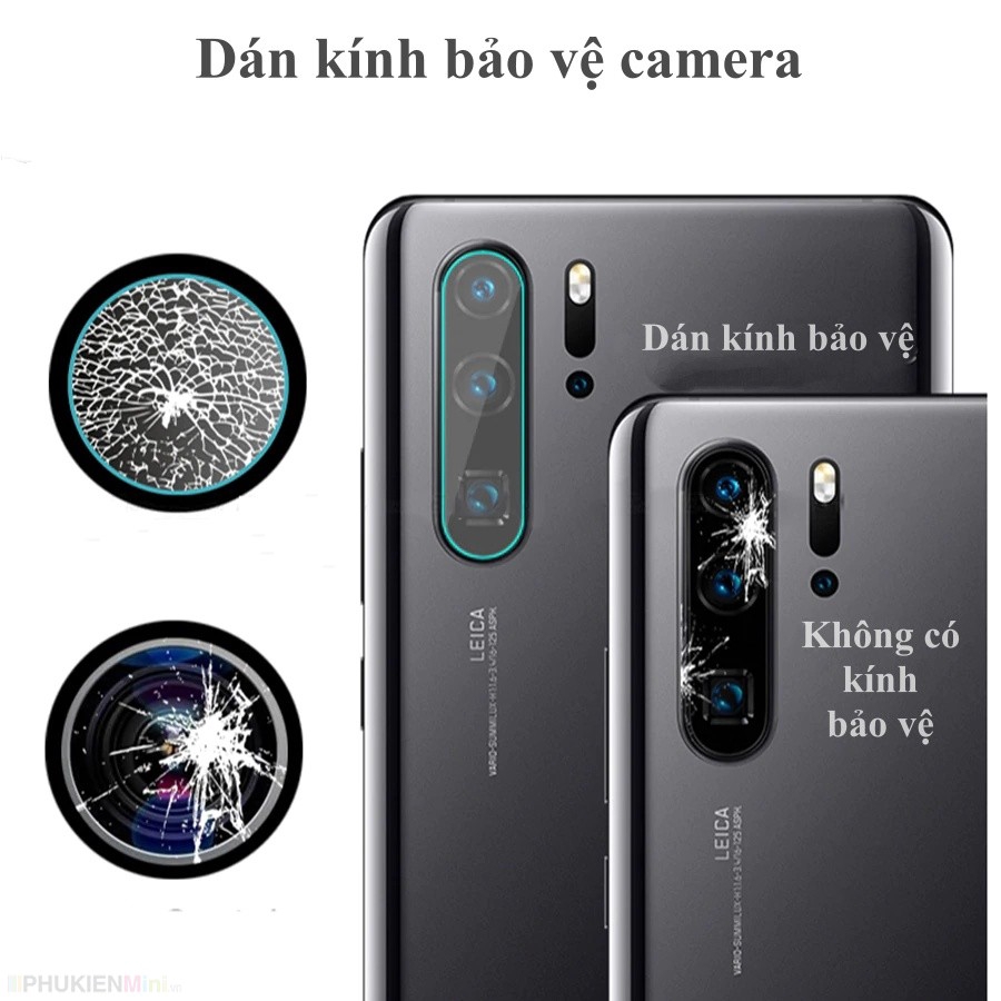 Kính dán cường lực bảo vệ camera sau chống trầy xước, bể nứt cho Huawei P30 giá rẻ