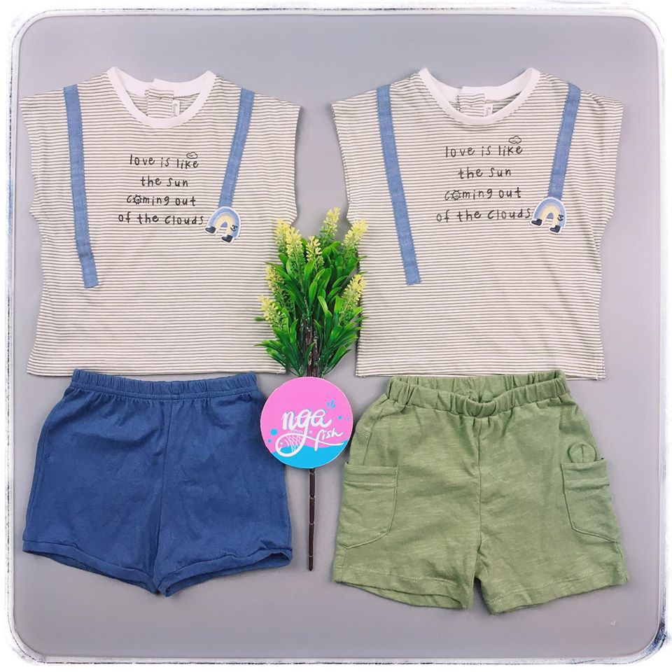Quần agabang navy túi sau QANT