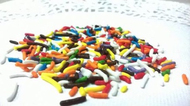 Cốm màu trang trí hạt màu sắc 500g