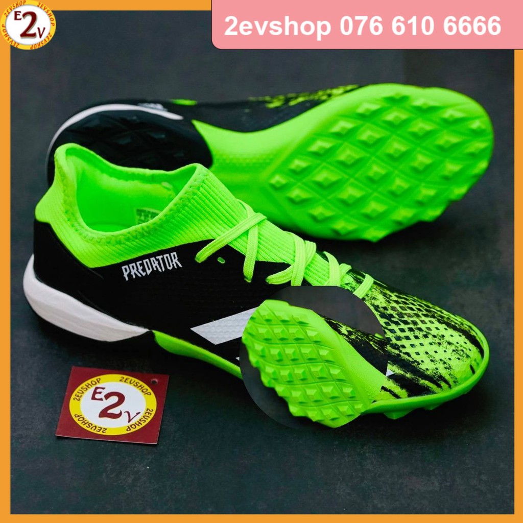 Giày đá bóng thể thao nam 𝐀𝐝𝐢𝐝𝐚𝐬 𝐏𝐫𝐞𝐝𝐚𝐭𝐨𝐫 𝟐𝟎𝟐𝟎 Xanh Lá đẹp, giày đá banh cỏ nhân tạo chất lượng - 2EV