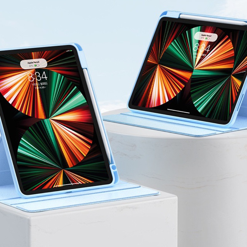 Bao Da Điện Thoại TPU Có Ngăn Đựng Bút Tự Động Thức / Ngủ 360 Độ Cho Mini 6° Vòng Cổ Xoay Được