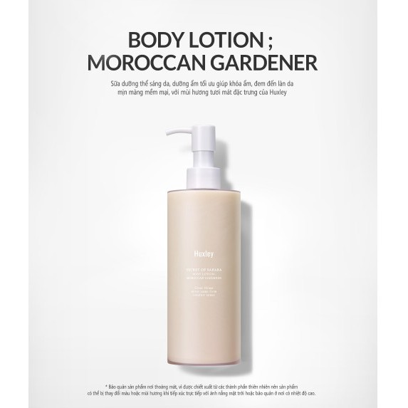 Dưỡng Thể Huxley Body Lotion Moroccan Gardener 300ml