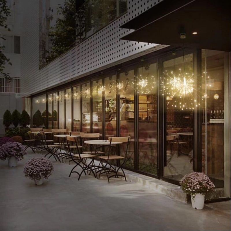 Bộ Đèn Led Pháo Hoa Trang Trí 10 Bông, Led Thả 10 Dây Giáng Sinh Sân Vườn