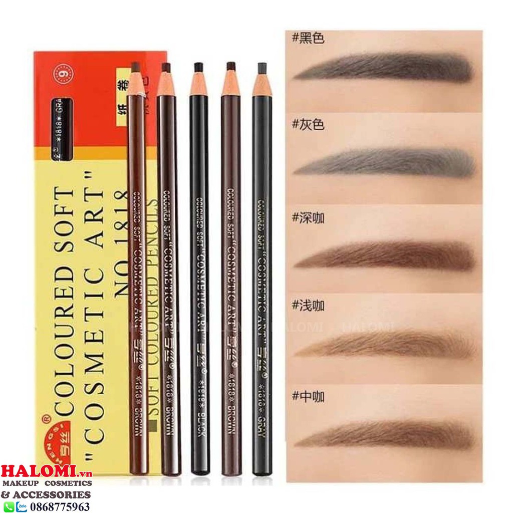 Chì Xé 2 Tem Coloured Soft Pencils chính hãng HALOMI mềm kẻ rõ nét