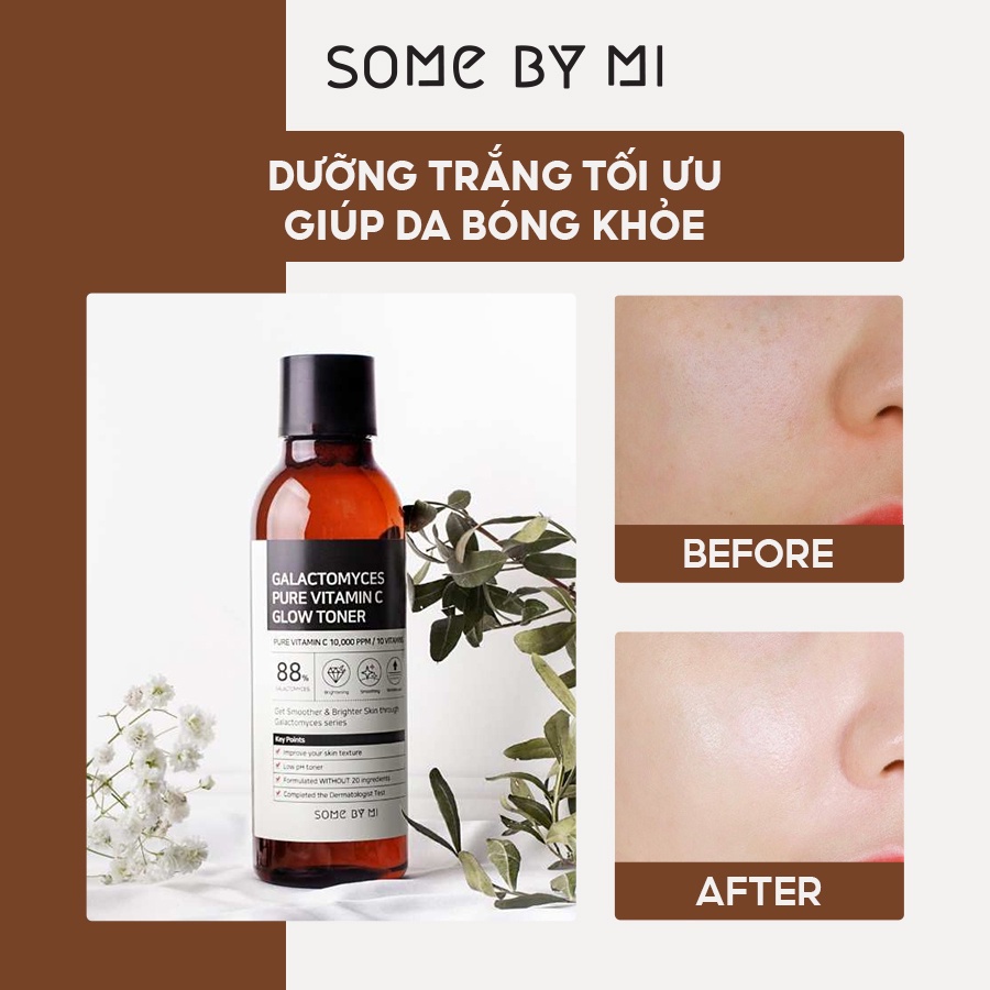 Nước Hoa Hồng Dưỡng Trắng, Chống Lão Hóa Nuôi Dưỡng Làn Da Sáng Mịn Từ Bên Trong Some By Mi Galactomyces Pure Vitamin C