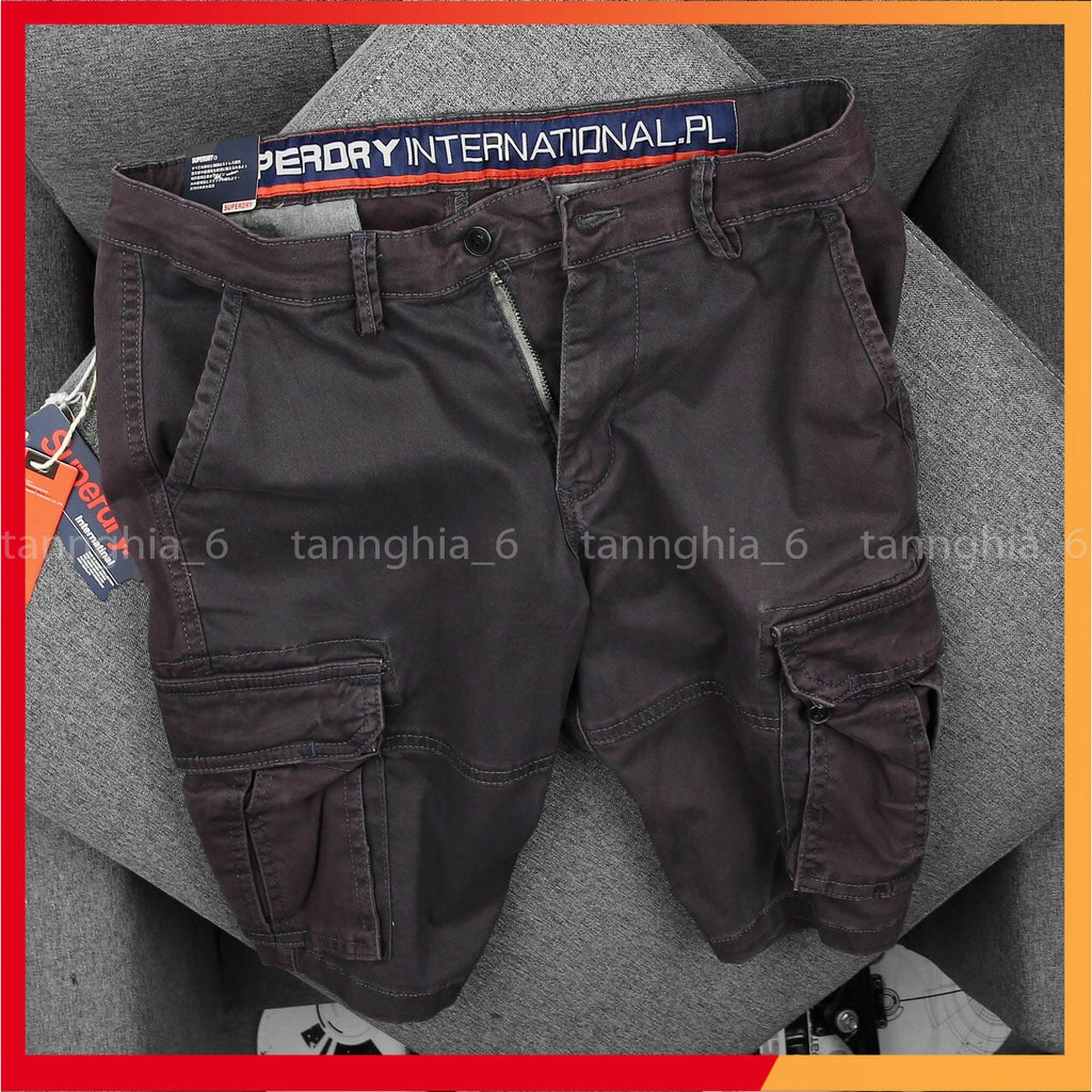 Quần short túi hộp kaki nam vnxk