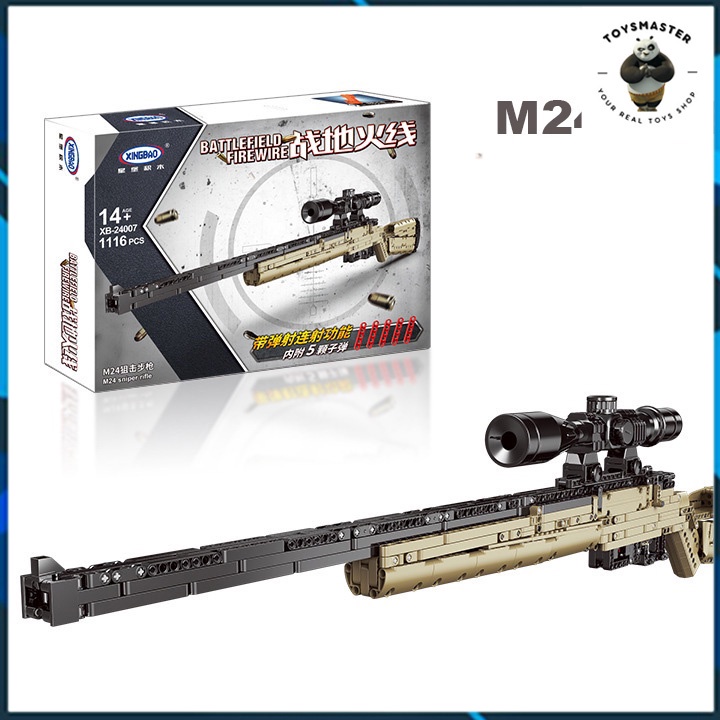 Đồ Chơi Lắp Ráp LEGO Mô Hình CSGO Sniper M24 PUBG XB24007 Với 1116 Mảnh Ghép, Bản Thiết Kế Tiêu Chuẩn