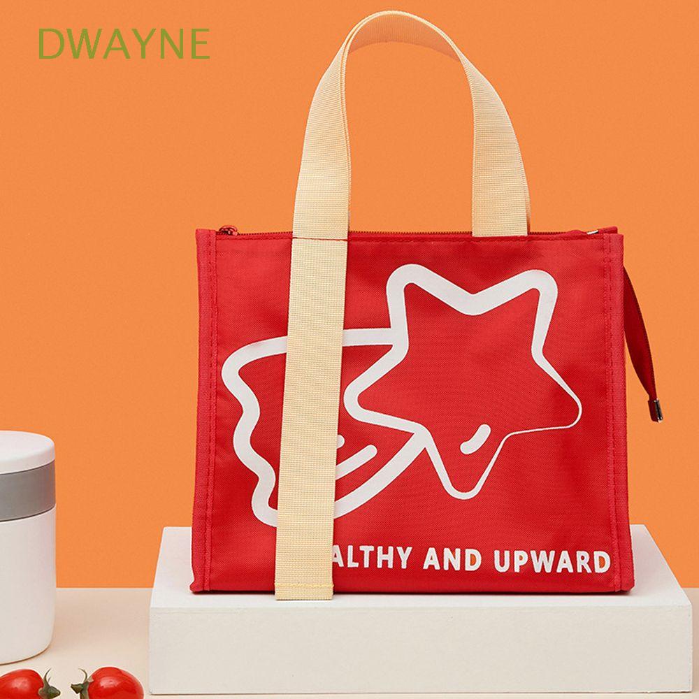 Túi Giữ Nhiệt Đựng Hộp Cơm Trưa Hình Vuông Cỡ Lớn Chống Thấm Nước In Hoạt Hình Dễ Thương