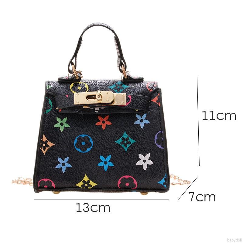 Túi đeo chéo phối dây xích thời trang dễ thương cho bé gái