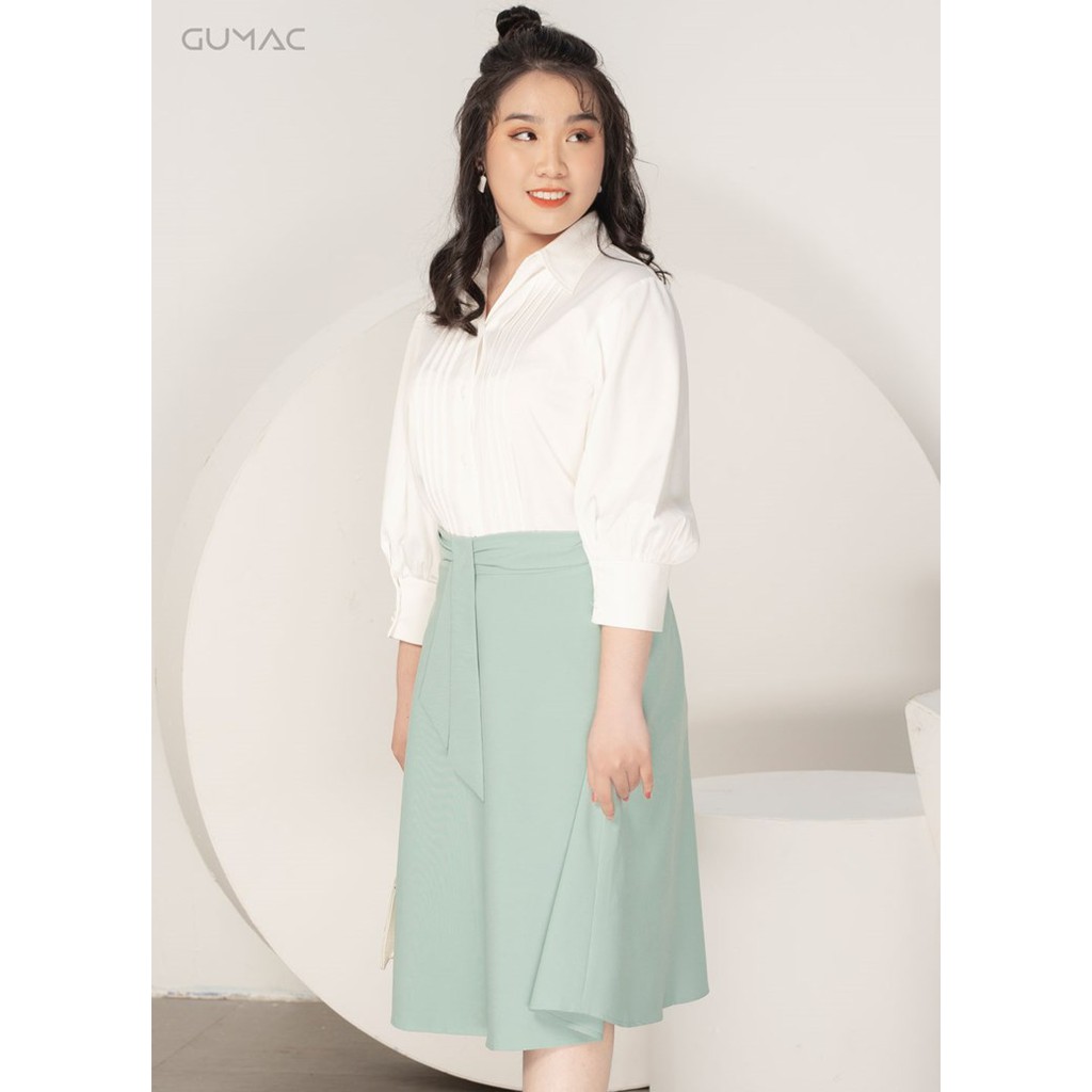 [Mã WABRGUSBD2 giảm 10% tối đa 50k đơn từ 250k] Chân váy nữ oversize thắt nơ GUMAC VA970 | BigBuy360 - bigbuy360.vn