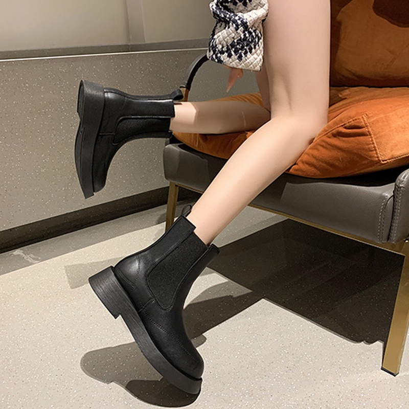 Giày bốt Martin IELGY phong cách Anh Quốc thời trang cho nữ