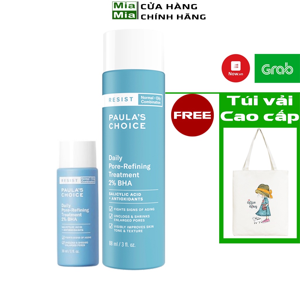 Tẩy Da Chết 2% BHA Paula's Choice Tẩy Tế Bào Chết PAULA CHOICE RESIST DAILY PORE-REFINING TREATMENT Thu Nhỏ Lỗ Chân Lông