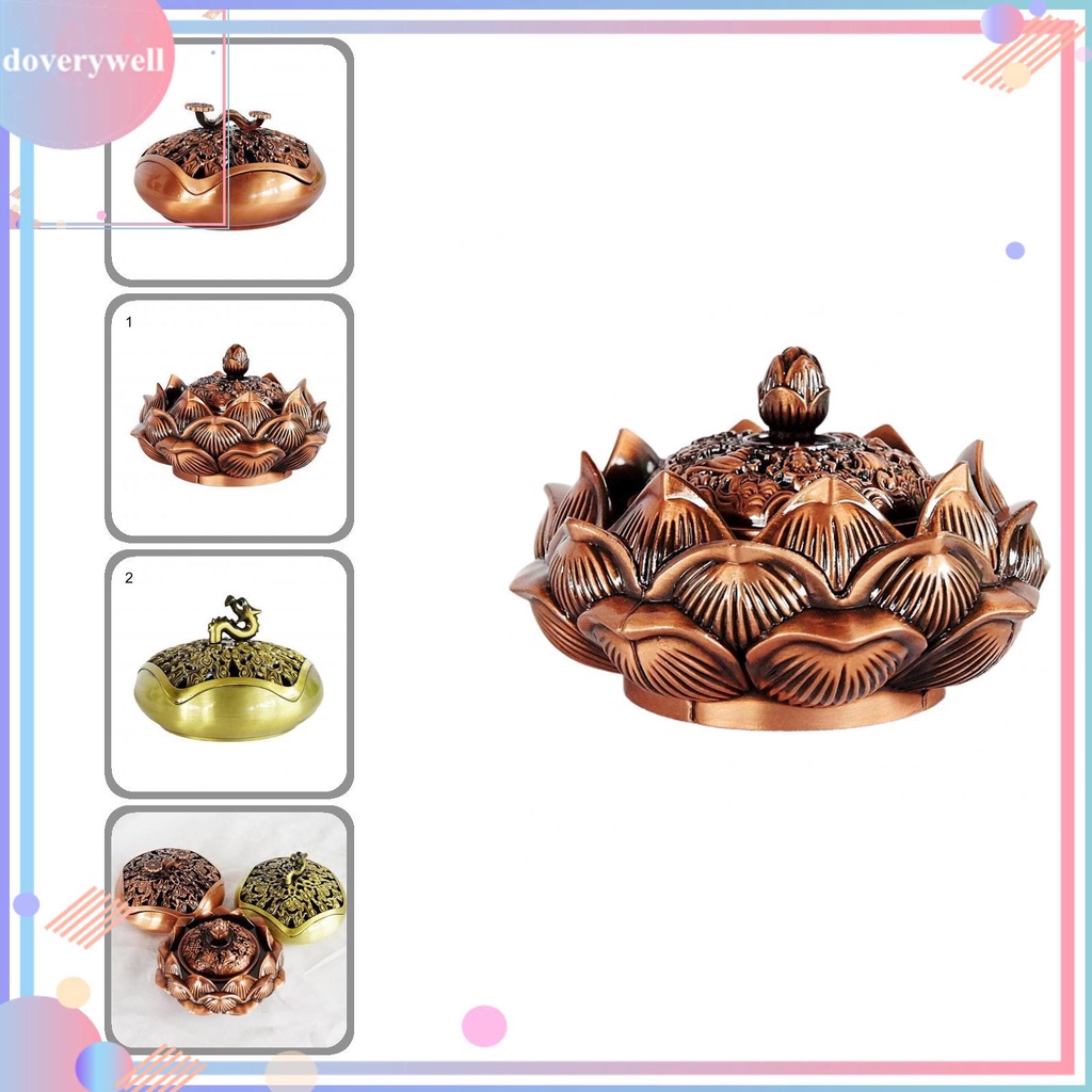 Lư đốt trầm hương bằng hợp kim siêu bền tiện dụng trang trí nhà cửa/văn phòng