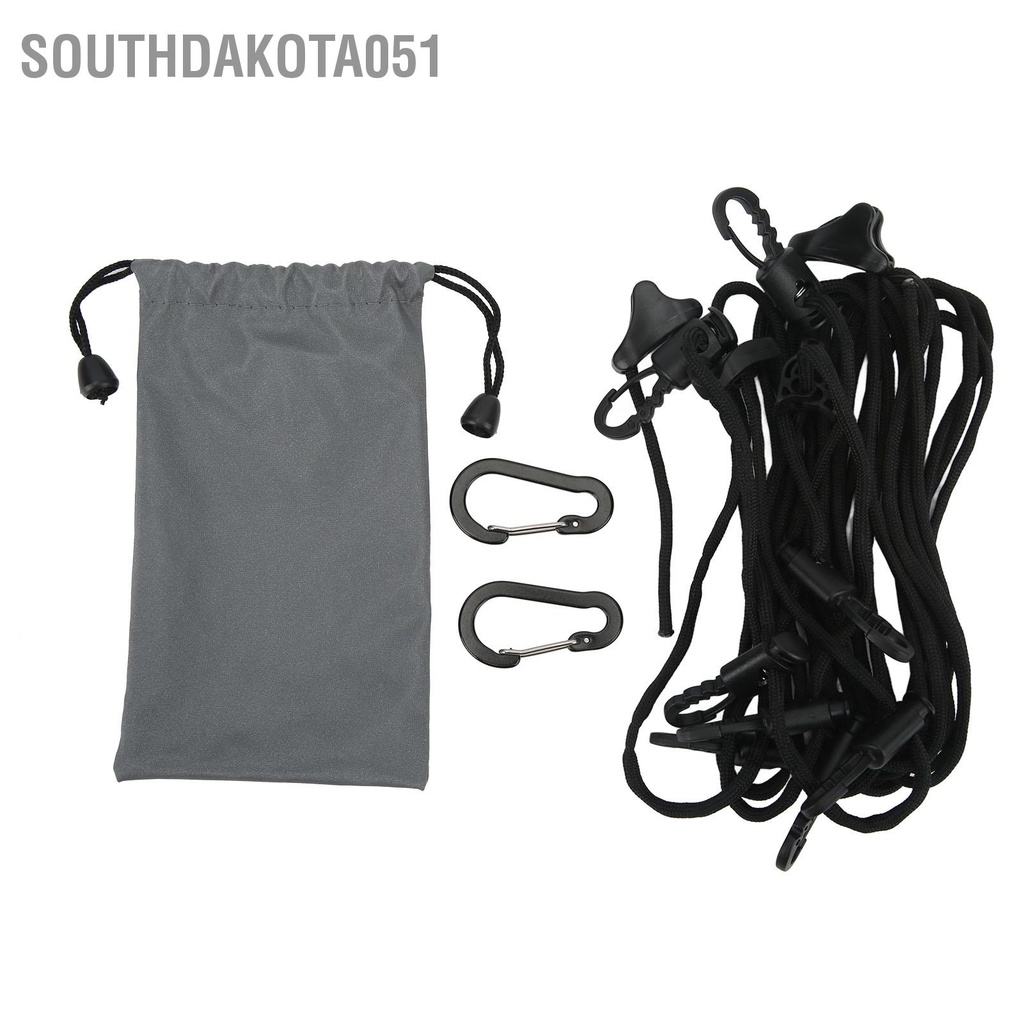 Southdakota051 Dây treo cắm trại Chiều dài 5M Lều ngoài trời buộc Móc Đồ đa chức năng đeo có móc