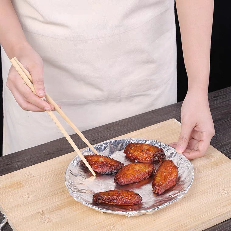 Giấy bạc nướng thức ăn, màng nhôm nướng thịt, bảo quản thực phẩm, cá BBQ