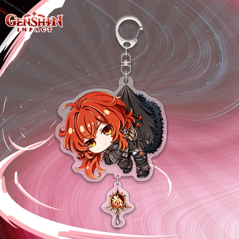 Móc Khóa Bằng Acrylic Hình Nhân Vật Hoạt Hình Dễ Thương