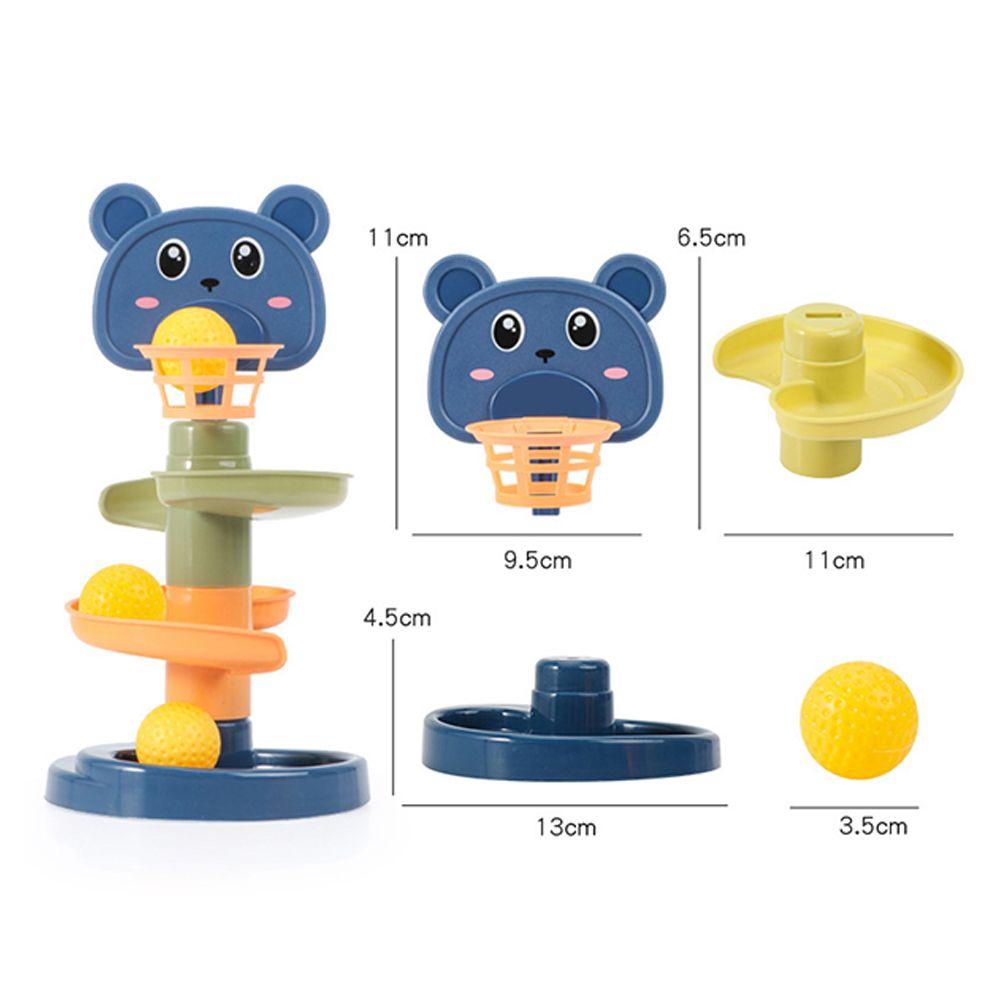 Set đồ chơi thả bóng lăn trên tháp xoắn ốc tương tác cha mẹ con cái sử dụng trong phòng tắm làm quà tặng bé