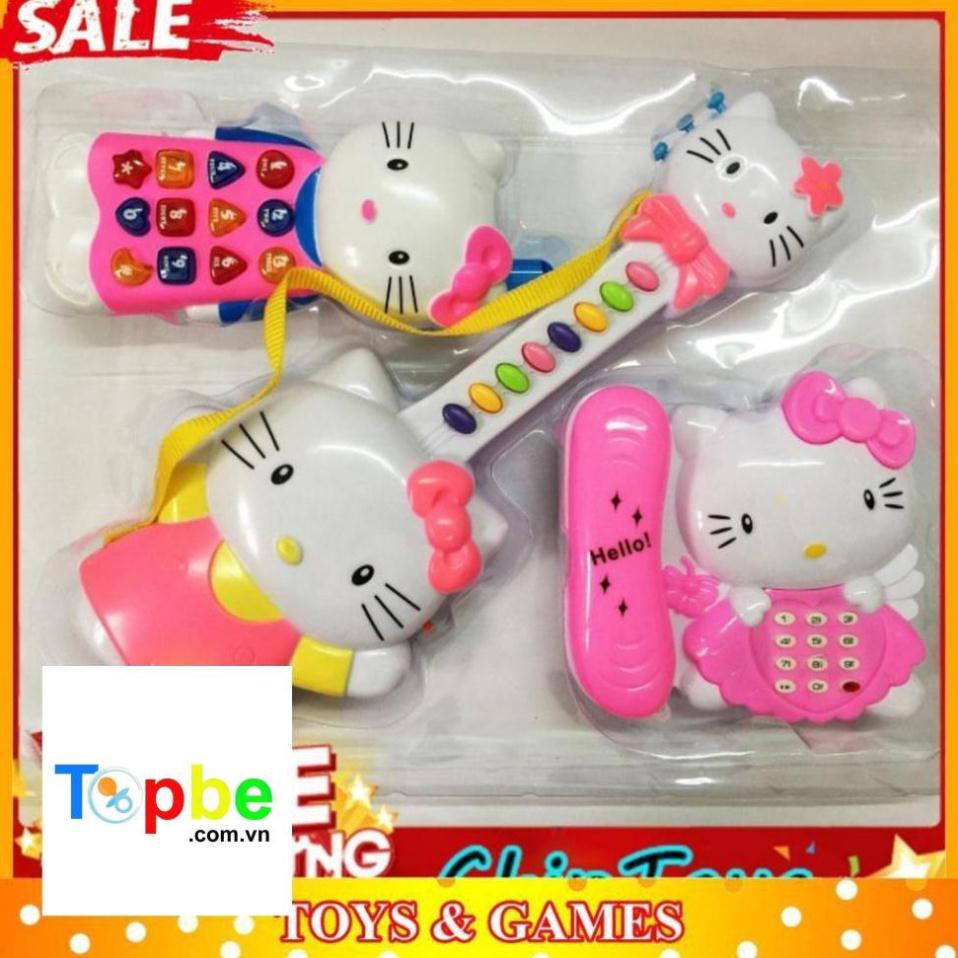 [Freeship] ĐỒ CHƠI TRẺ EM - BỘ SƯU TẬP ĐÀN HELLO KITTY CHẠY PIN PHÁT NHẠC Giá Rẻ Nhất Giá Rẻ Tận Xưởng