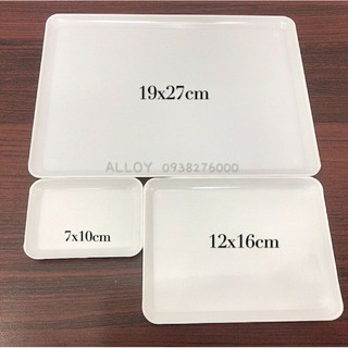 Combo 10 mâm nhựa 7x10cm trưng trang sức