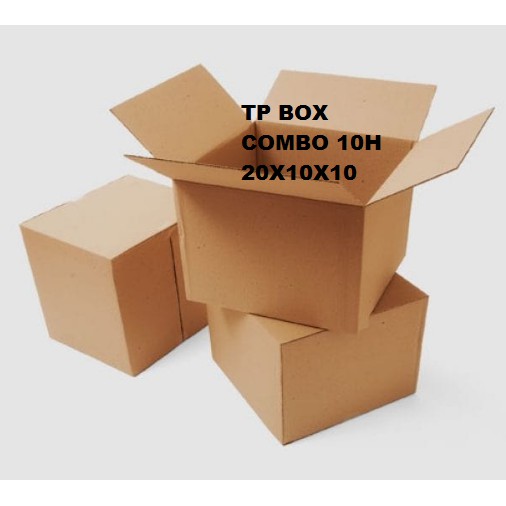 Thùng giấy carton size 20x10x10 - bộ 10 hộp