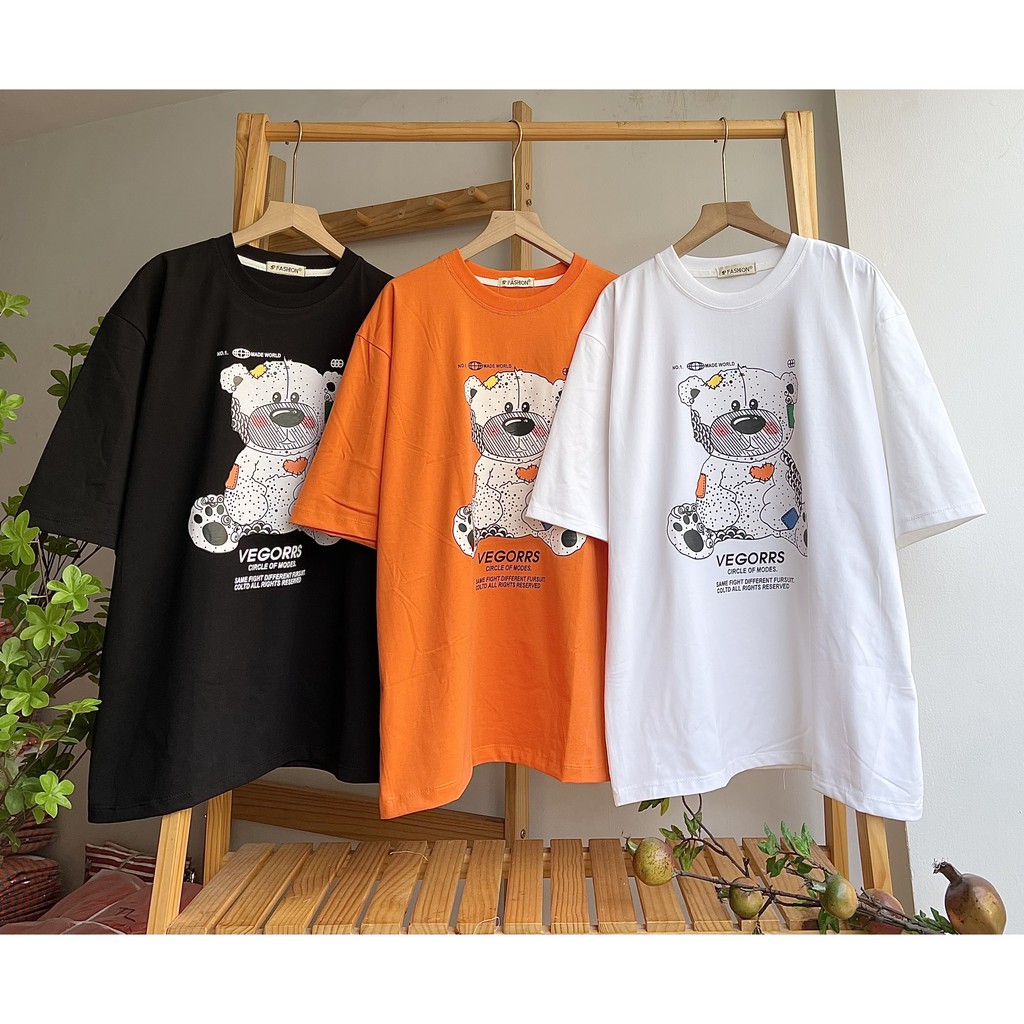 Áo thun tay lỡ form rộng VEGOR dáng unisex nam nữ 3 màu basic tee, áo phông unisex tay lỡ ulzzang