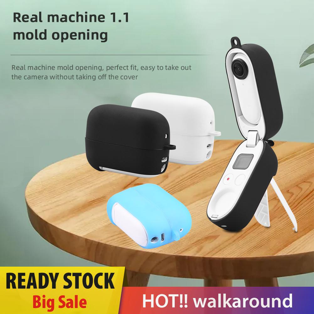 Vỏ Bảo Vệ Hộp Sạc Tai Nghe Insta360 Go 2 Bằng Silicon Chống Trầy Xước Ốp