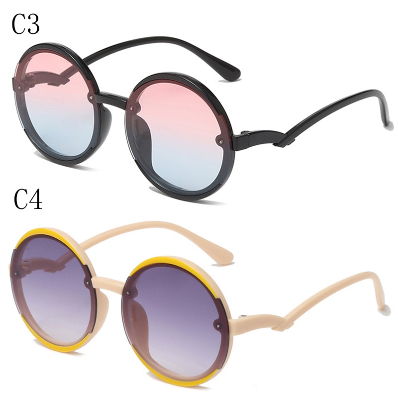 Kính Mát Gọng Tròn Chống Tia UV Thời Trang Hàn Quốc Cho Bé