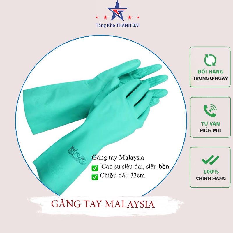 Găng Tay Nhập Khẩu Malaysia - Hàng Chính Hãng Siêu Dai Siêu Bền Có Thể Tái Sử Dụng Nhiều Lần