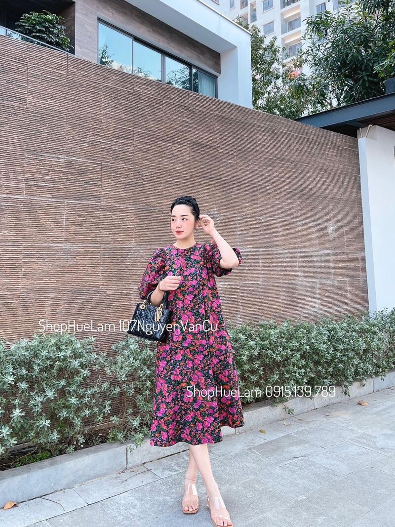 Váy Hoa Nhí Vintage Dáng Dài thiết kế kiểu Hàn Quốc cao cấp | BigBuy360 - bigbuy360.vn