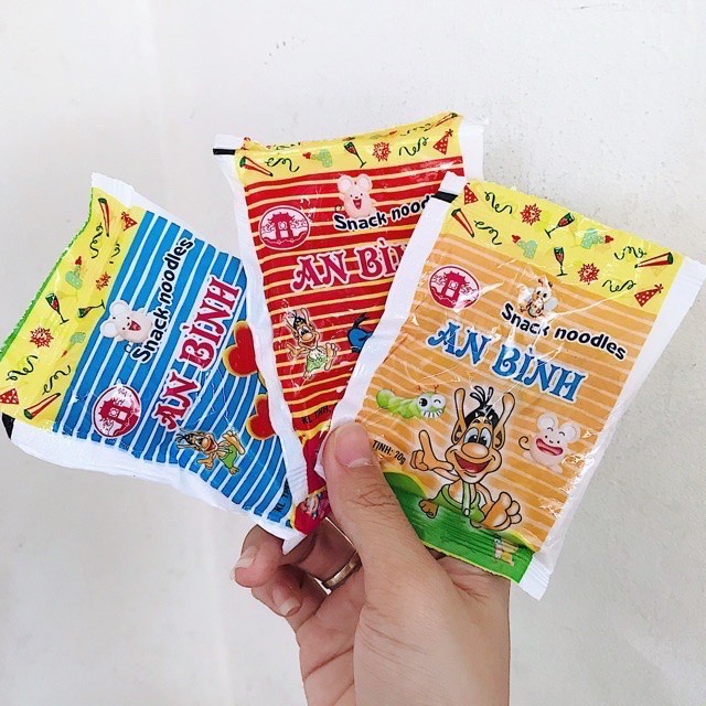 Combo 10 gói mì tôm trẻ em An Bình ăn vặt tuổi thơ ngon tại Hà Nội (1 gói 20gr).