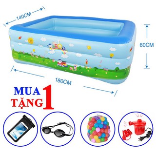 Bể bơi 3 tầng cho bé đủ kích cỡ