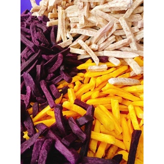 Khoai Lang Cọng Mix 3 Màu❤️Hàng Loại 1❤️Nguyên Miếng Siêu Giòn Thơm Ngon-hũ 300gr_Ăn Vặt CemLYHN