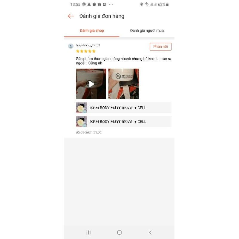 Combo body mây + cell cấy trắng