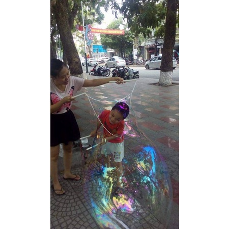 Bột pha nước thổi bong bóng xà phòng khổng lồ Đồ chơi trẻ em phù hợp với máy bắn bóng