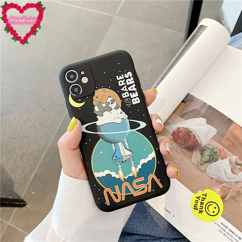 NASA ốp điện thoại In Hình We Bare Bears Cho Iphone 11 12 12mini Pro Max Iphone 6 6s 7 8 Plus X Xr Xs Max Se