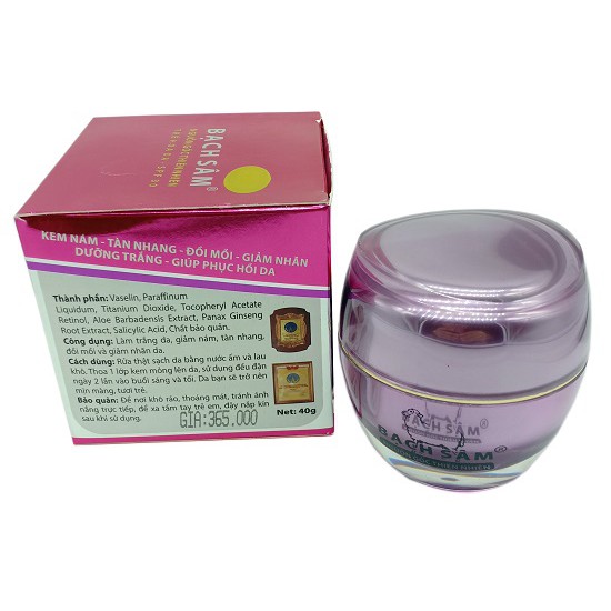 Kem nám - Xóa tàn nhang - Đồi mồi - Chống nhăn - Dưỡng trắng - Phục hồi da Bạch sâm K16