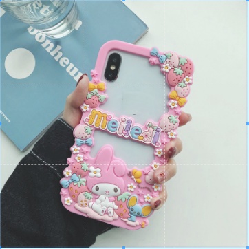 Ốp Điện Thoại Silicon Mềm Hình melody Dâu Tây Dễ Thương Cho Iphone 14 pro MAX 13 pro MAX 12 pro MAX 11 pro MAX X XS MAX XR 6 6s 7 8 Plus