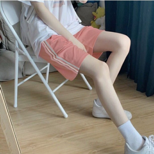 Quần short thể thao nam nữ sọc 3 màu phong cách ulzzang siêu hot | WebRaoVat - webraovat.net.vn