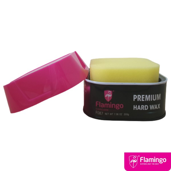 Wax Premium Nano Sáp Cứng Cao Cấp Phủ Bóng Bảo Vệ Sơn Xe Flamingo F087 200g - Hãng Phân Phối Chính Thức