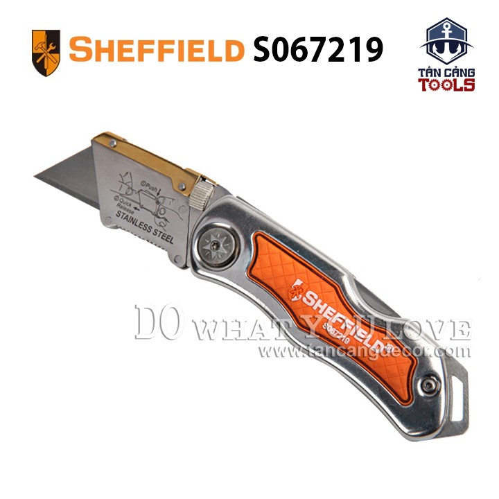 Dao rọc cáp Sheffield S067219 kèm 10 lưỡi dao