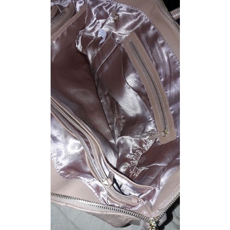 Túi tote quai xách du lịch size lớn  50x27x10 hiệu Joy& Iman da thật, laptop, A4, văn phòng