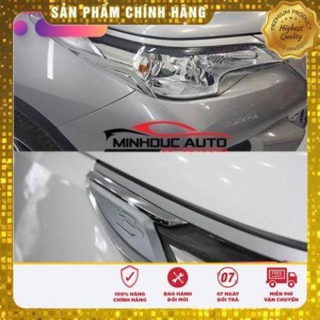 FREE SHIP - Ốp đèn pha và hậu xe FORTUNER 2017-2020 nhựa ABS mạ crom sáng bóng, cao cấp