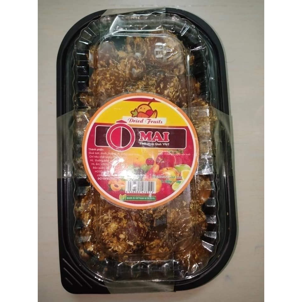 Ô mai mận cơm xào gừng hộp 500g.