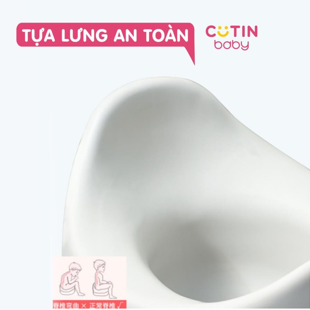 Bô vệ sinh cho bé từ 6 tháng đến 5 tuổi - nhựa cao cấp - sản phẩm có tựa lưng an toàn cho bé