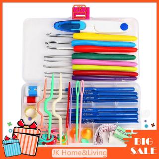 Bộ kim đan móc len chuyên dụng có 16 cỡ tiện lợi