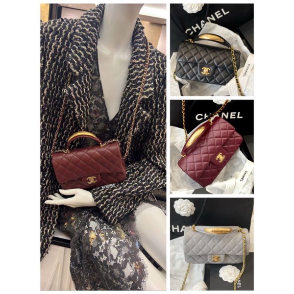 Túi xách nữ mini Tophandle sz20cm da thật hàng đẹp nét căng fullbox nam châm nguyên seal