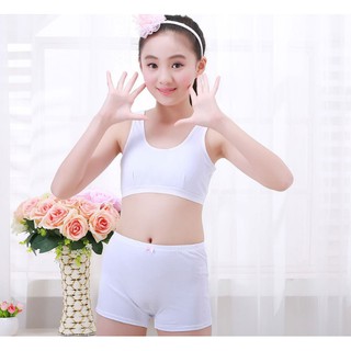 Áo ngực học sinh chất đẹp, Áo lá cotton cho bé mới lớn, Áo lá dây quai to cho bé gái