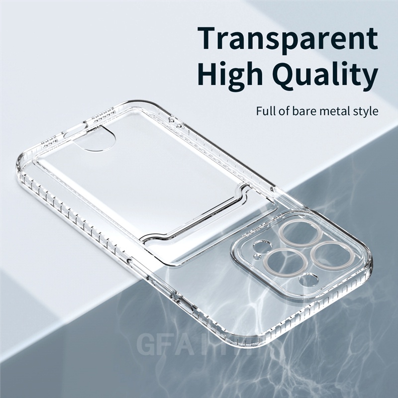 Ốp Điện Thoại Mềm Trong Suốt Có Ngăn Đựng Thẻ Cho realme 11 4g nfc / 11 pro 5g / 11 pro + 2023 / 11Pro / 11Pro +