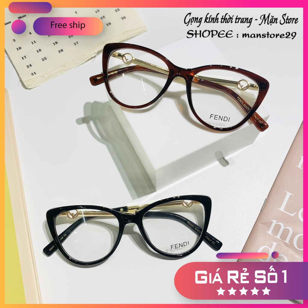 Gọn kính mắt mèo ⚡𝑭𝑹𝑬𝑬𝑺𝑯𝑰𝑷⚡ kiểu dáng mới lạ chất liệu nhựa dẻo Siêu hot 2021 lắp cận 0-6 độ | BigBuy360 - bigbuy360.vn